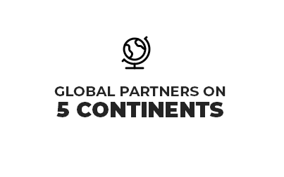 global partners on 5 continents