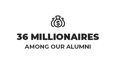 36 Millionares among our alumni